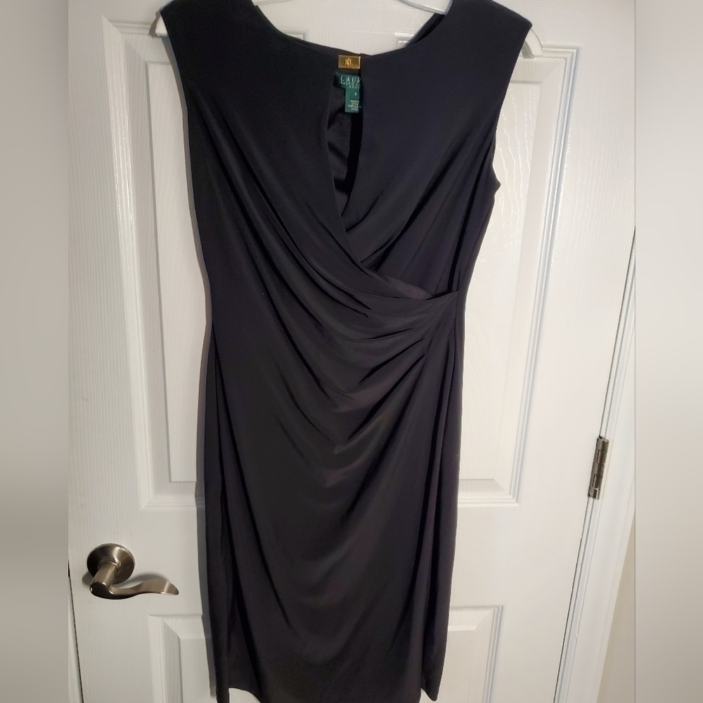 Lauren Ralph Lauren Flattering Black Key Hole Detail Dress